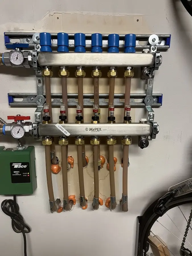 Plumber performing Leak Detection at a residential property in Crosby